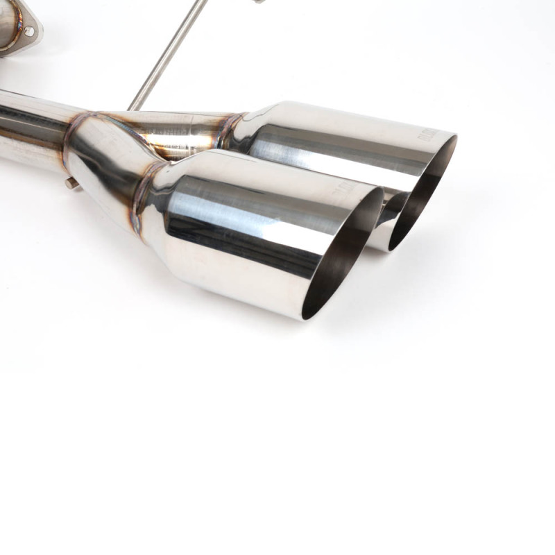 Subaru WRX Performance Exhaust - BLOX Racing - Muffler Delete / Axle Back Single Wall 4in - Polished Tips - `22-`27